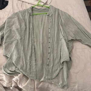free people button down blouse